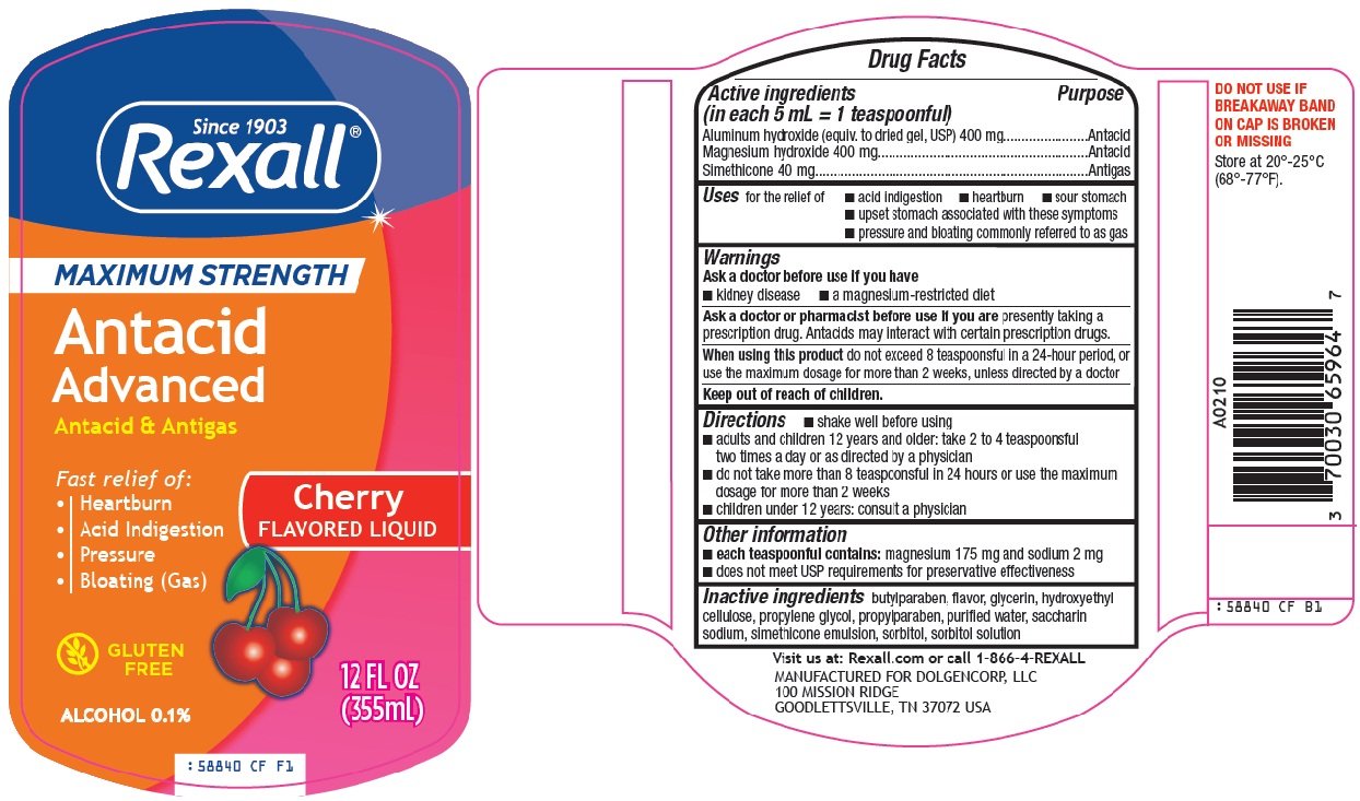 Rexall Antacid Advanced (Dolgencorp Inc) ALUMINUM HYDROXIDE 400mg in