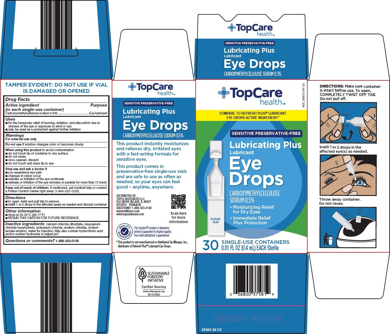 Topcare eye drops solution drops topco associates llc