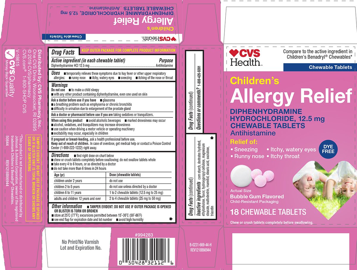 Children S Chewable Benadryl Dosage Chart