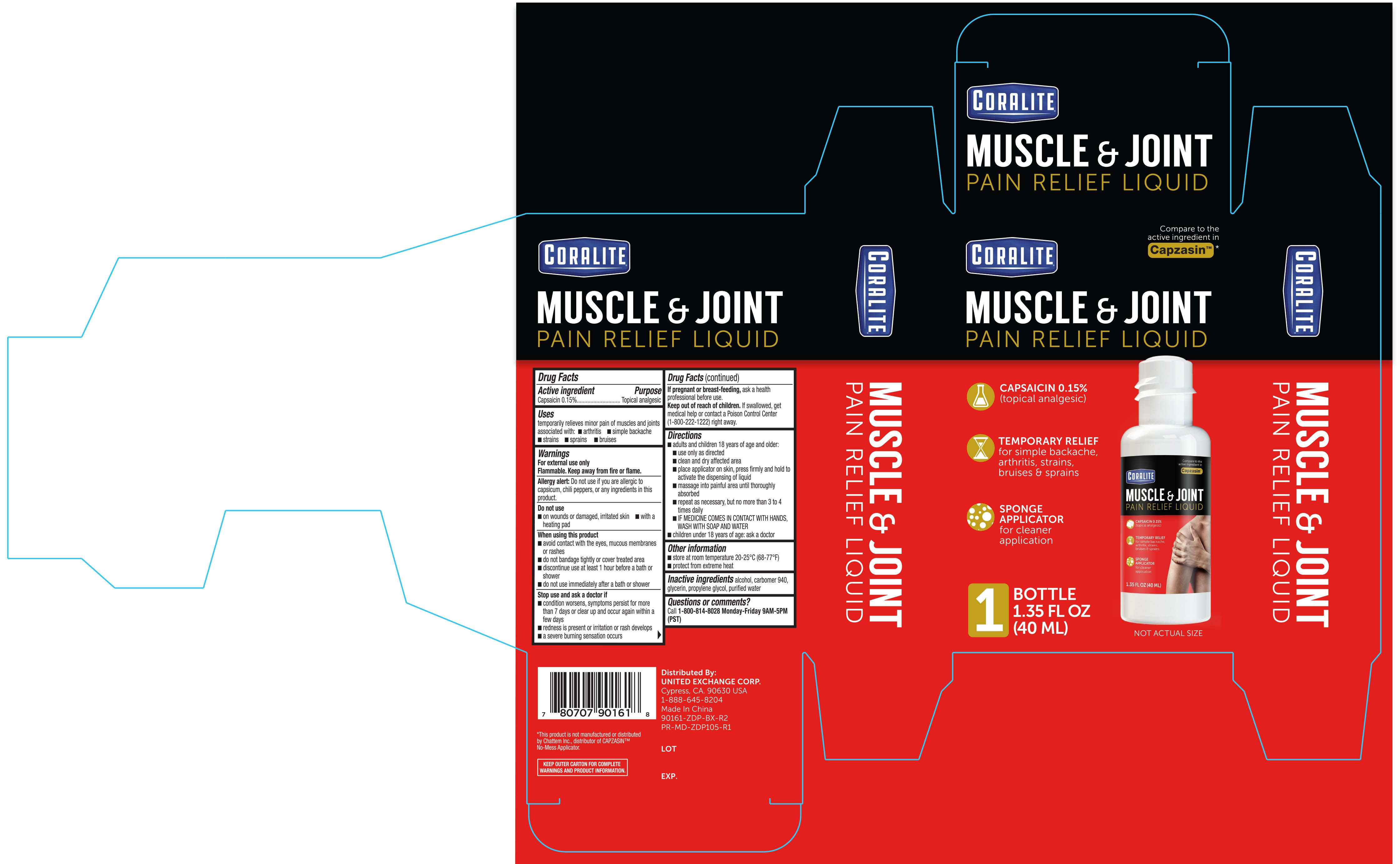 Coralite Muscle and Joint Pain Relief (liquid) United ...