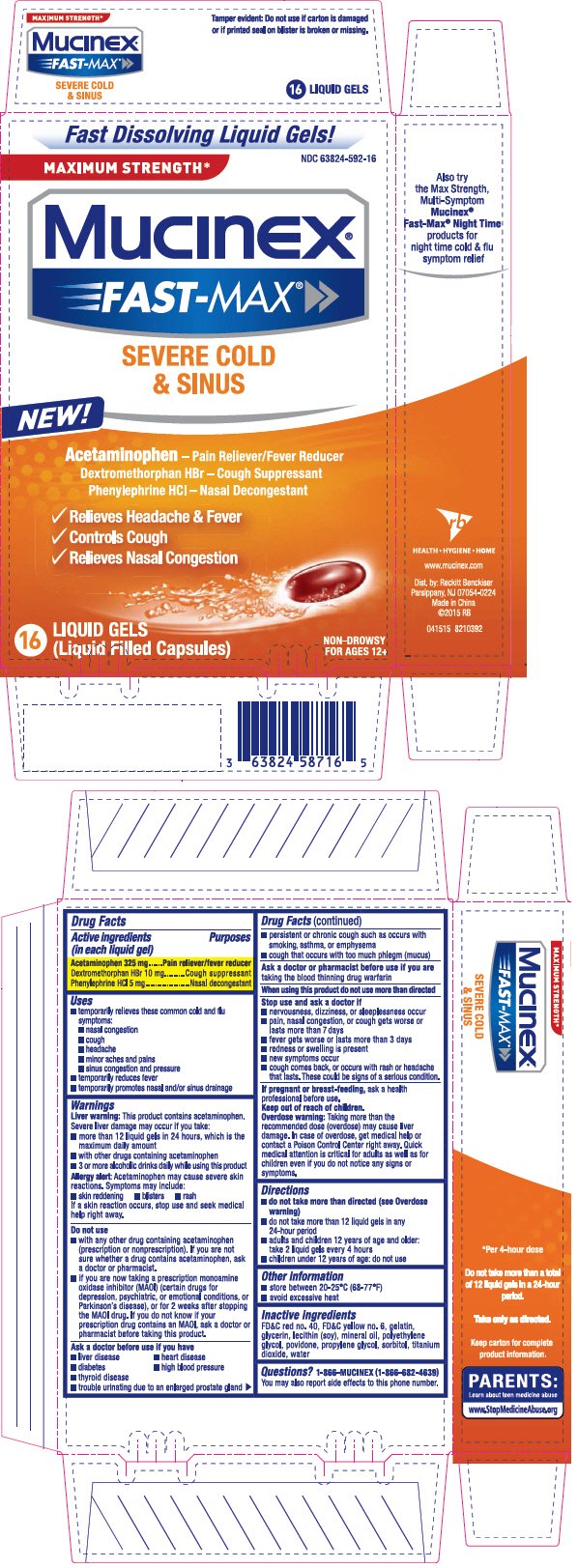 Mucinex Fast Max Severe Cold Dosage Chart