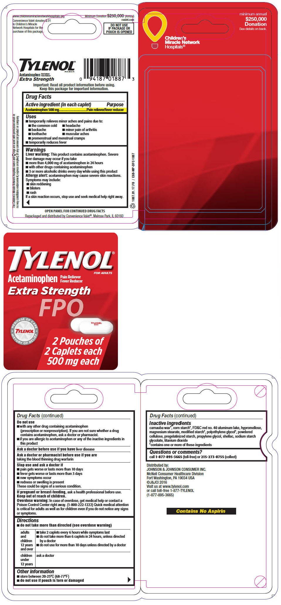 Tylenol 500mg Dosage Chart