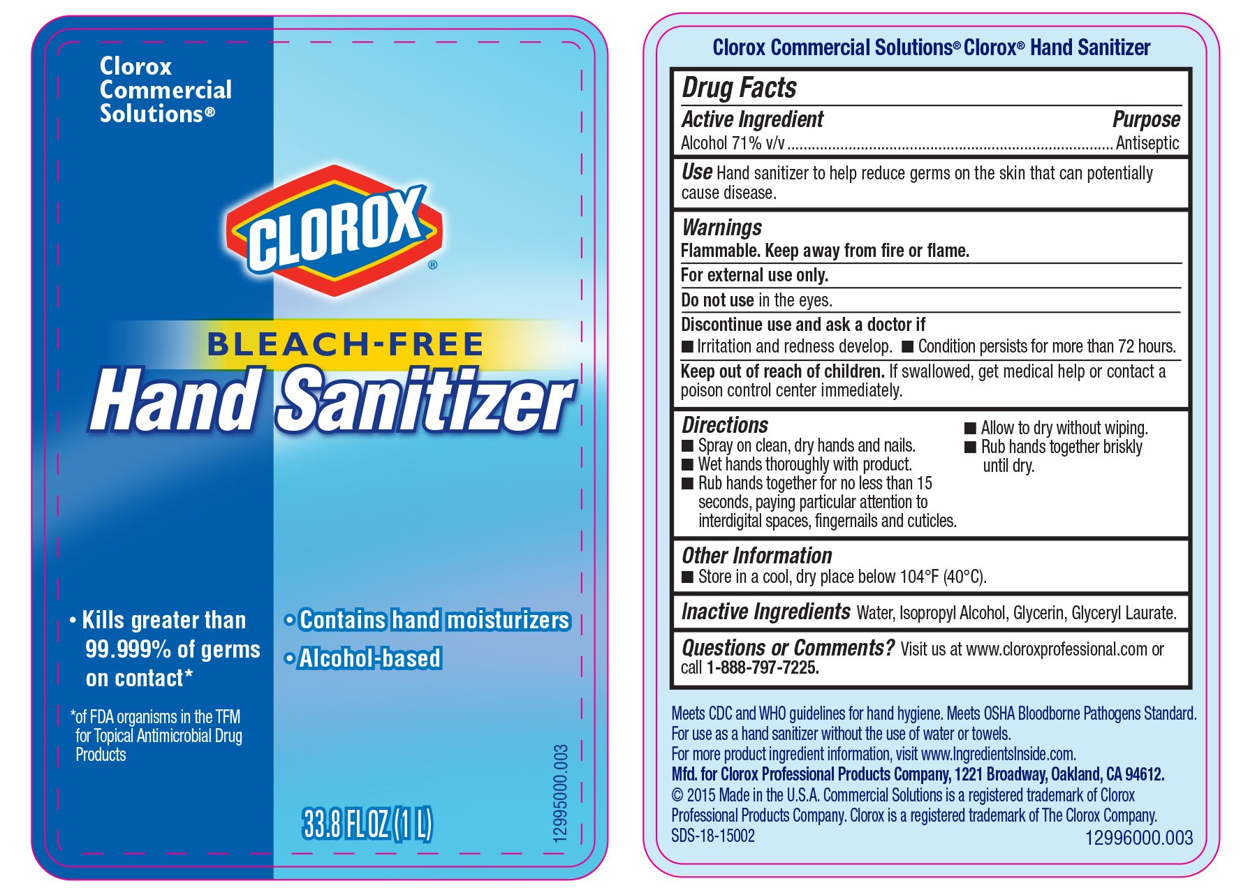 Clorox Bleach Printable Labels