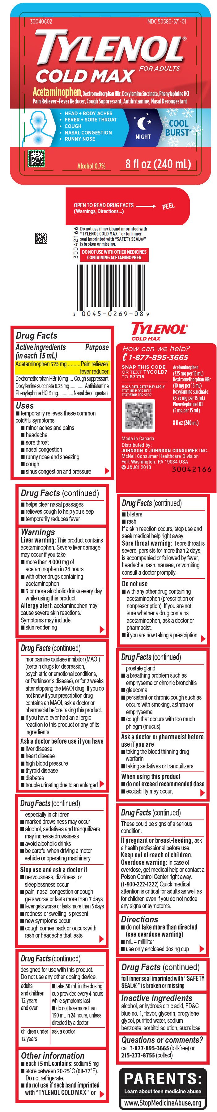 Tylenol Cold Cough Runny Nose Dosage Chart