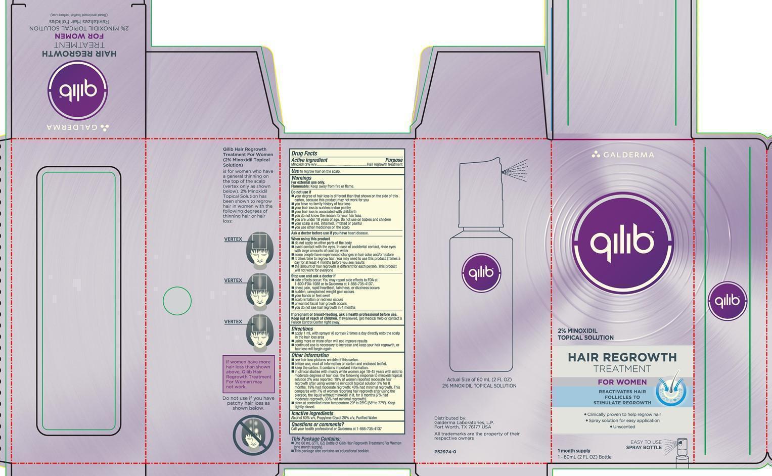 Qilib Hair Regrowth Treatment for Women (solution) Galderma Laboratories, . Qilib Hair Regrowth Treatment for Women (solution) Galderma Laboratories, .