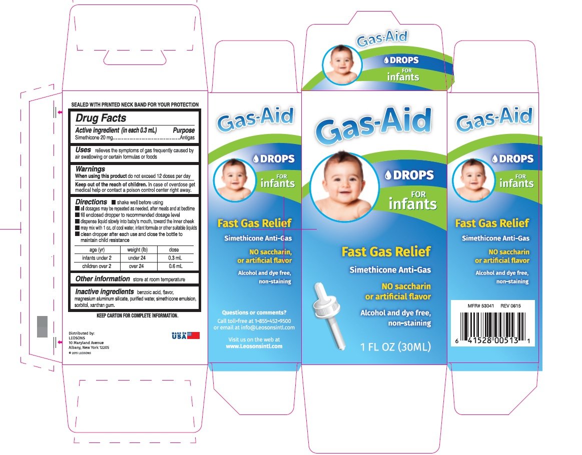 GasAid Drops for infants (emulsion) Leosons