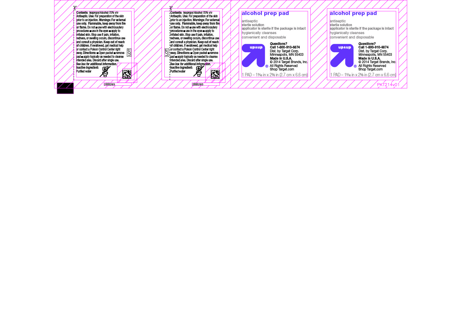 alcohol prep pads target