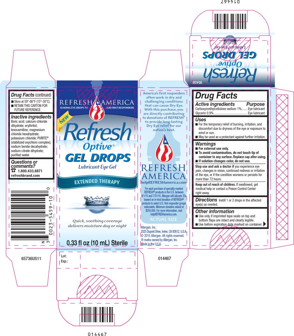 Refresh optive gel drops allergan inc carboxymethylcellulose sodium