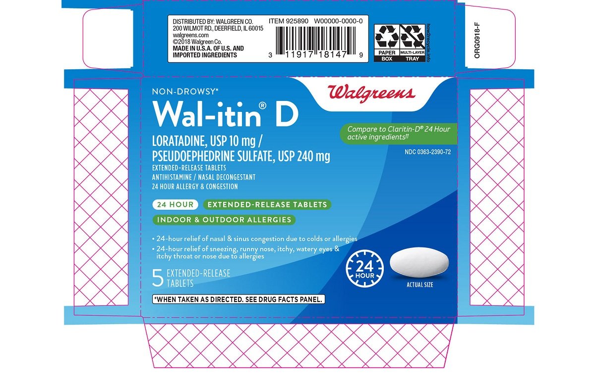 Walitin D 24 Hour (tablet, extended release) Walgreens