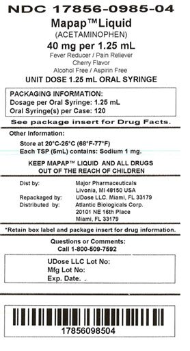 Silapap Dosage Chart