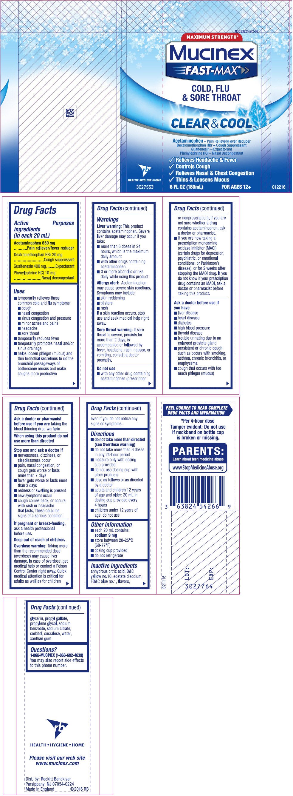 Mucinex Liquid Dosage Chart