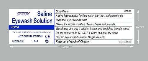 Eye Wash Saline (solution) Davemed Healthcare Co., Ltd. Eye Wash Saline (solution) Davemed Healthcare Co., Ltd.