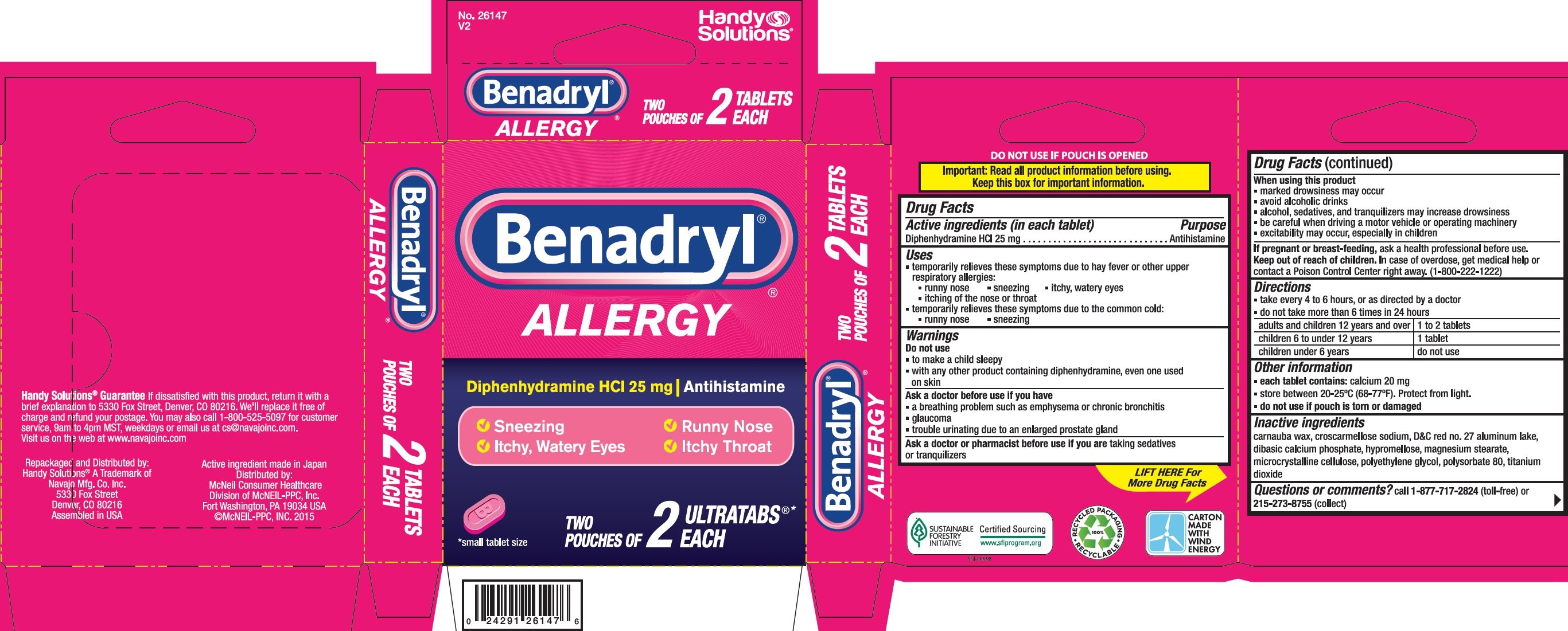 what is the active ingredient in benadryl cream