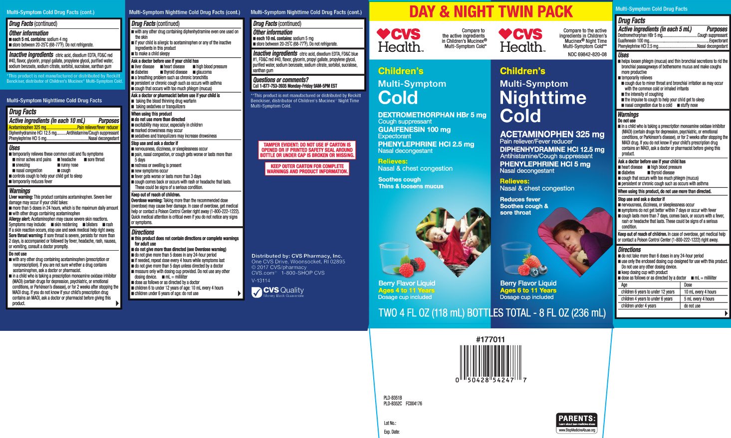 Tylenol Cold Multi Symptom Dosage Chart