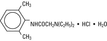 structural formula lidocaine hydrochloride