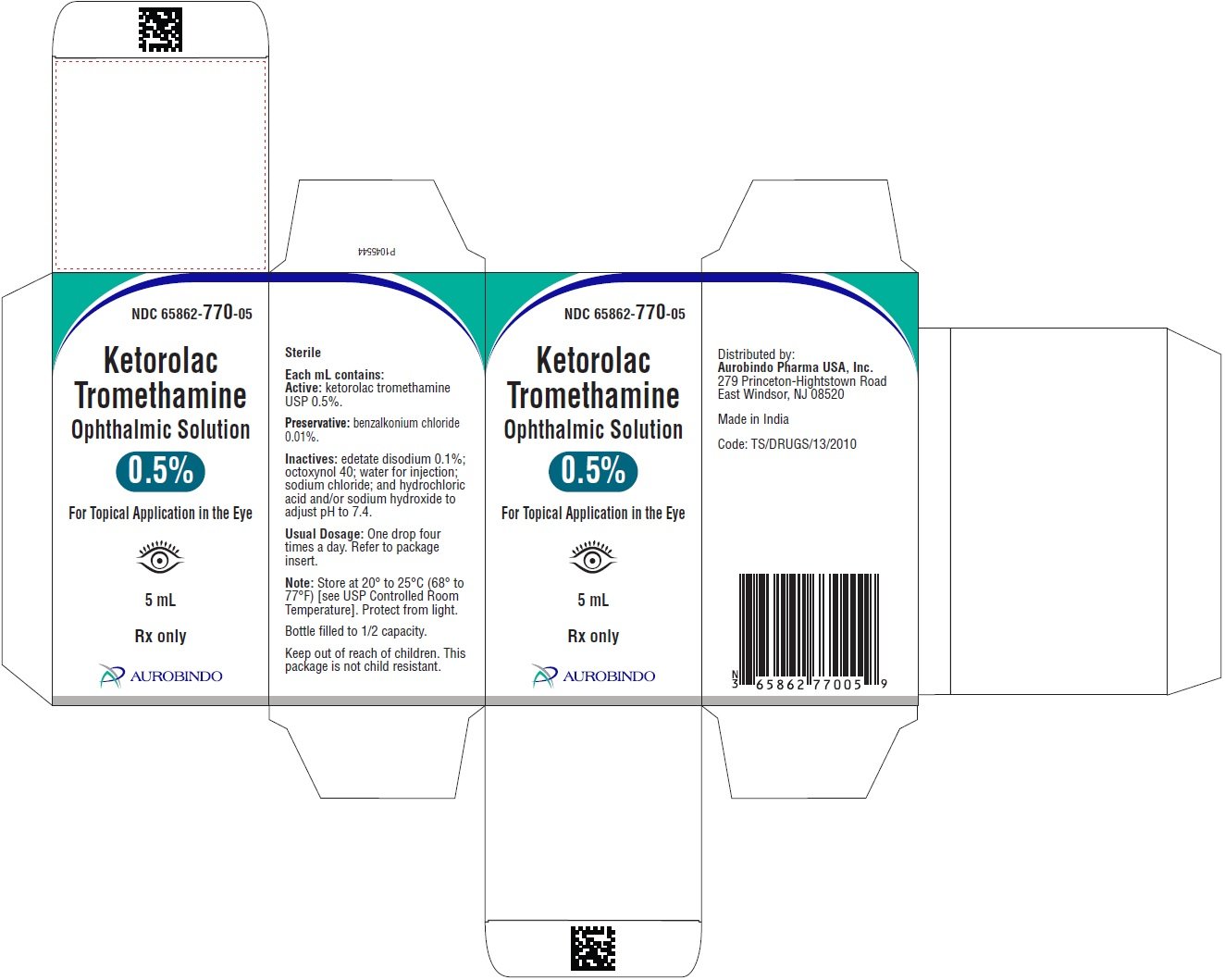 PACKAGE LABEL-PRINCIPAL DISPLAY PANEL - 0.5% (5 mL) - Container-Carton