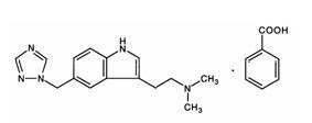 image of rizatriptan benzoate Chemical Structure