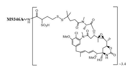 Mirvetuximab soravtansine-gynx has the following structure: 