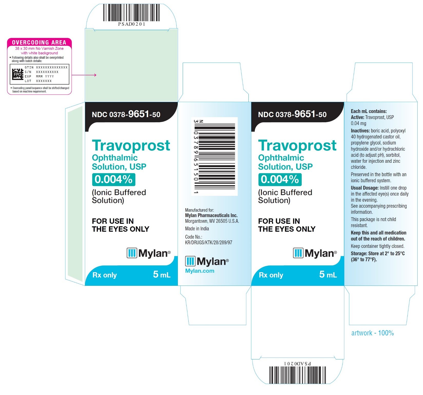 Travoprost Ophthalmic Solution - FDA prescribing information, side ...