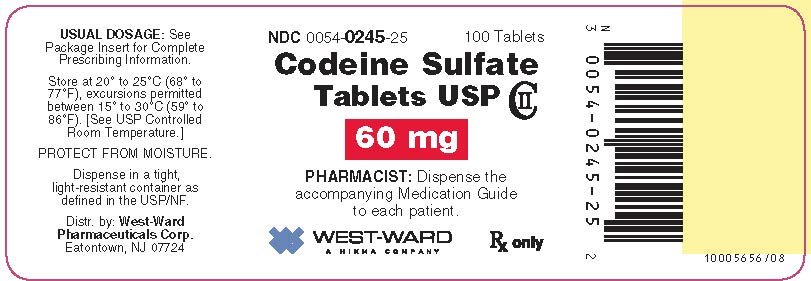 Codeine Sulfate Fda Prescribing Information Side Effects And Uses