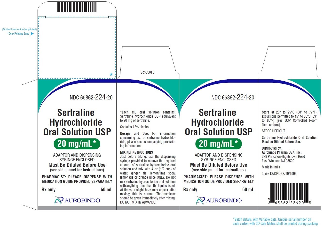 PACKAGE LABEL-PRINCIPAL DISPLAY PANEL - 20 mg/mL Carton Label