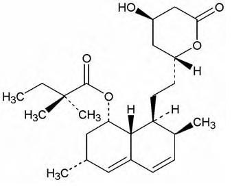 simvastatin structural formula