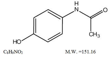 Acetaminophen-Chemical structure