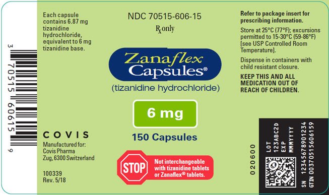 Principal Display Panel - 6 mg Capsule Bottle