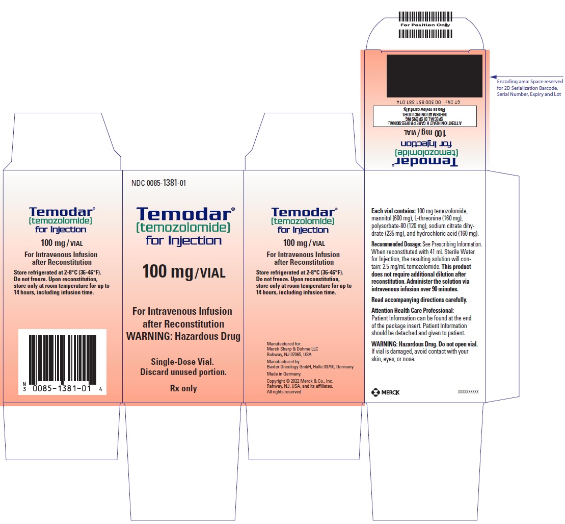 Principal Display Panel - 100 mg Vial Carton