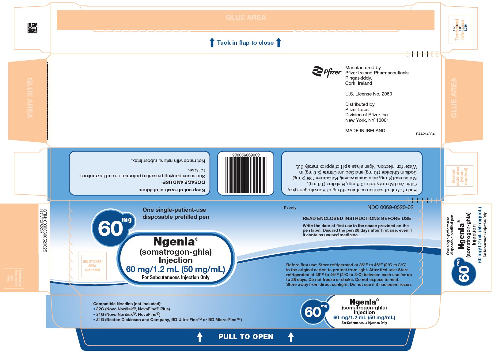 PRINCIPAL DISPLAY PANEL - 60 mg Cartridge Carton