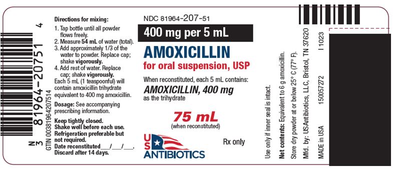 Label (400mg/5mL oral suspension) 75 mL