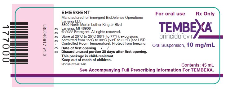Tembexa Oral Suspension Bottle Label