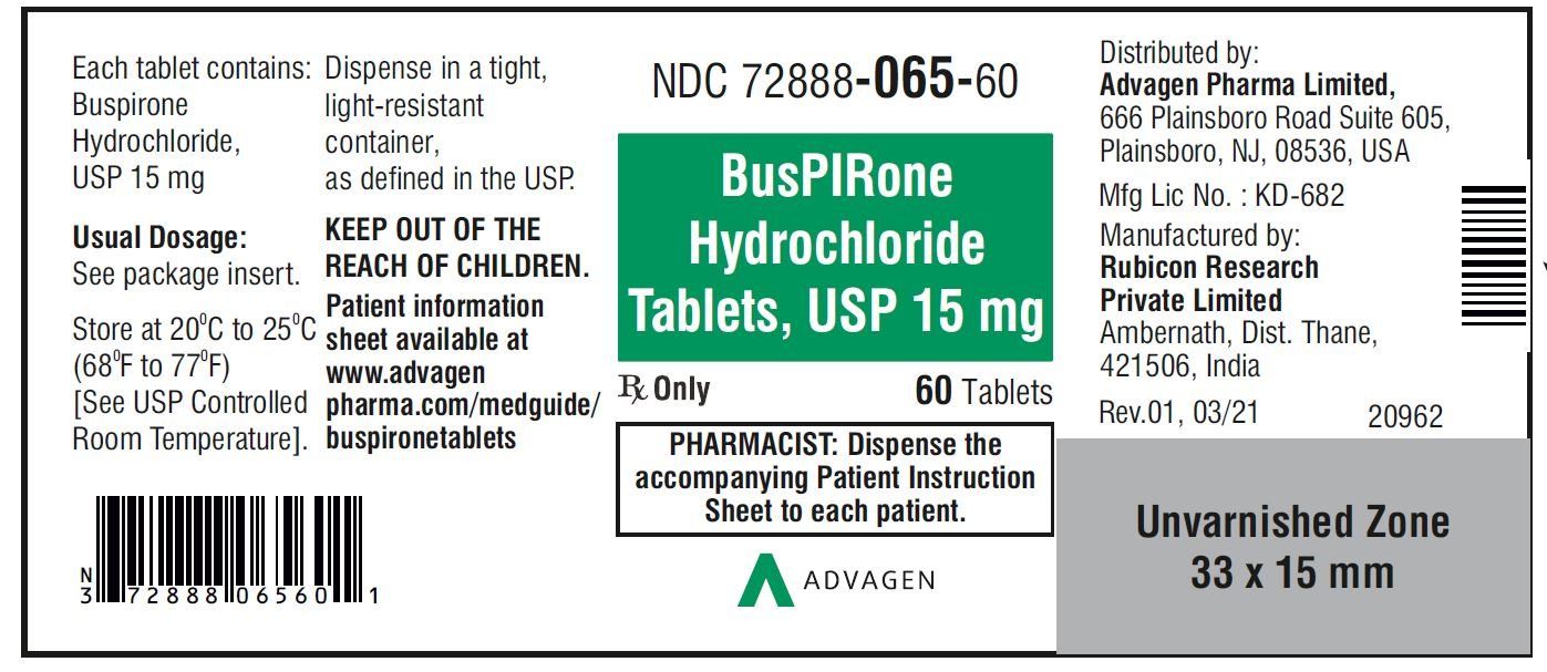 Buspirone FDA prescribing information, side effects and uses