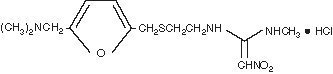 ranitidine HCl molecular structure