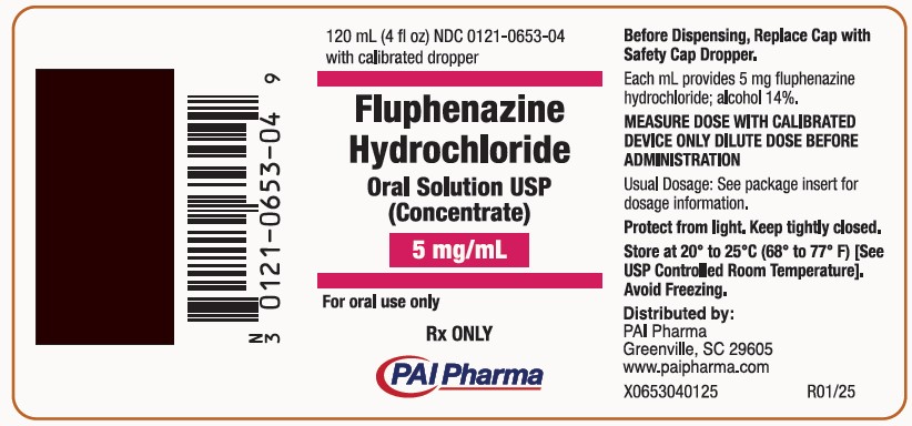 Fluphenazine Hydrochloride Oral Solution (Concentrate) - 120 mL Bottle Label