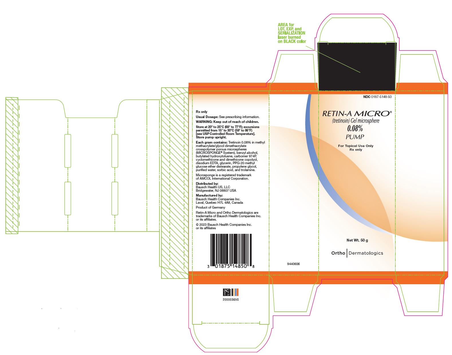 Tretinoin Microsphere Gel  Treatment of Anti aging and reduces