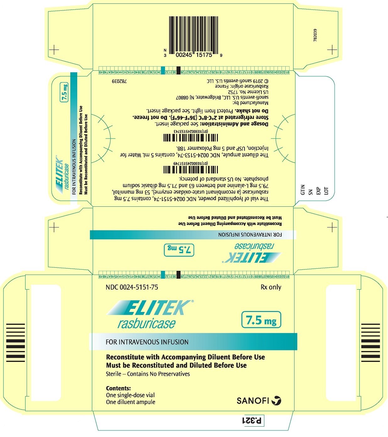 PRINCIPAL DISPLAY PANEL - 7.5 mg Kit Carton
