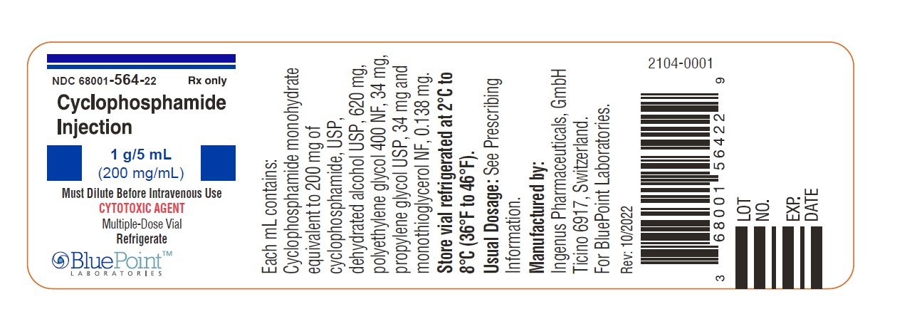 Cyclophophamide Injection 1g/5ml vial label