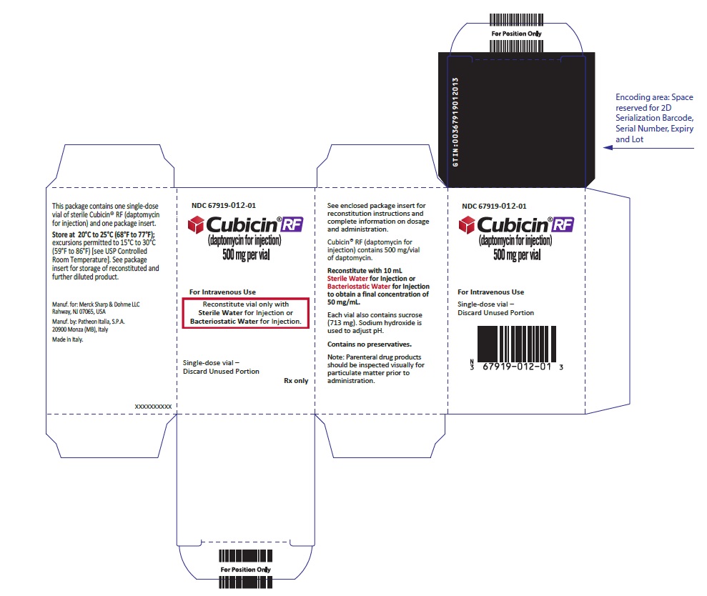 PRINCIPAL DISPLAY PANEL - 500 mg Vial Carton