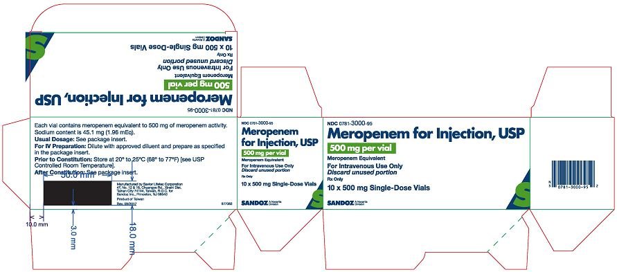 PRINCIPAL DISPLAY PANEL - 500 mg Vial Carton