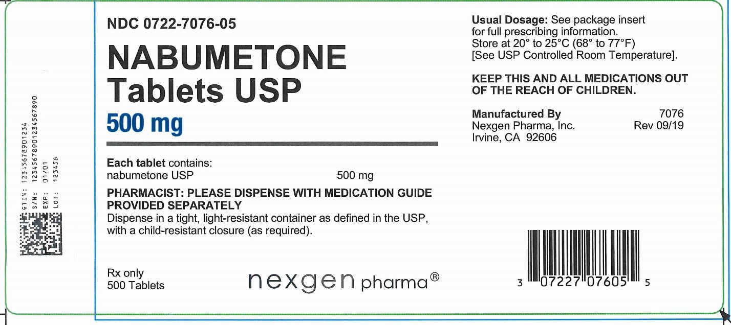 Nabumetone - FDA prescribing information, side effects and uses