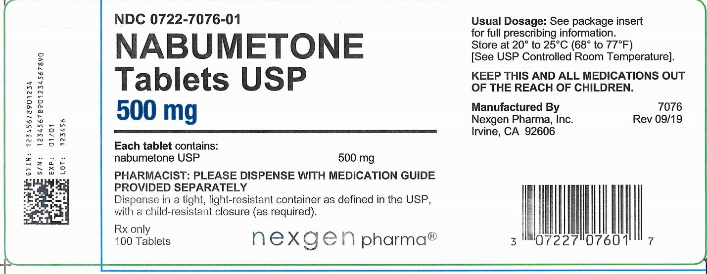 Nabumetone - FDA prescribing information, side effects and uses