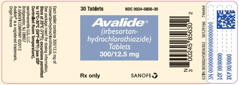 PRINCIPAL DISPLAY PANEL - 300/12.5 mg Tablet Bottle Label