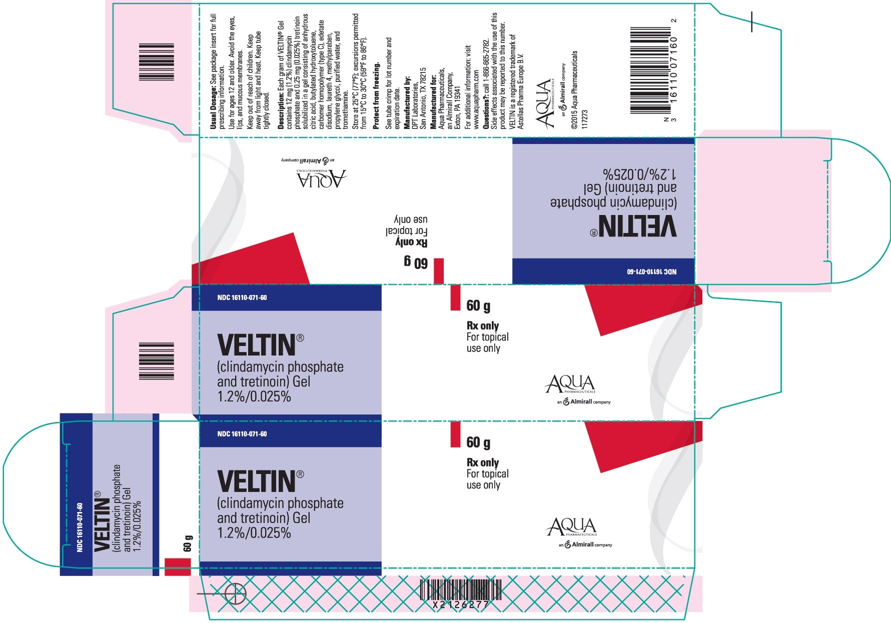 Veltin 60g Carton Label