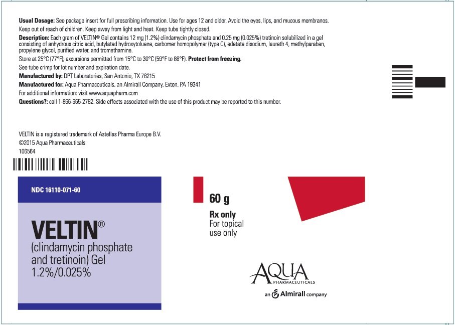 Veltin 60g Tube Label