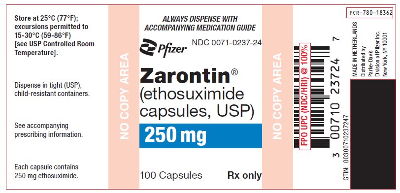 PRINCIPAL DISPLAY PANEL - 250 mg Capsule Bottle Label