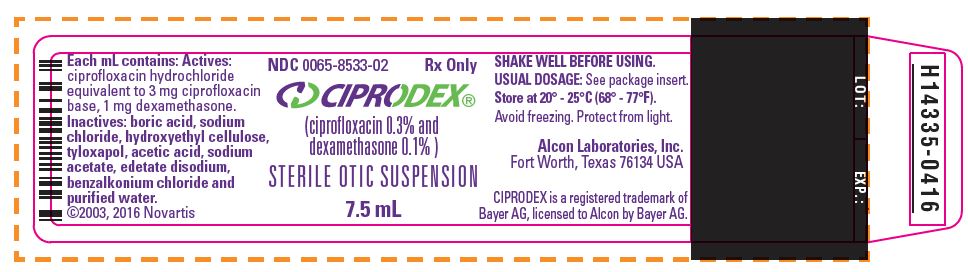 Ciprodex FDA prescribing information, side effects and uses
