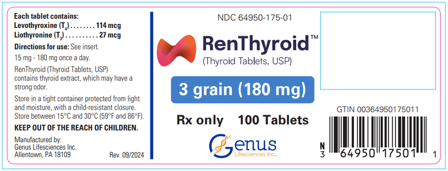 PRINCIPAL DISPLAY PANEL - 180 mg Tablet Bottle Label