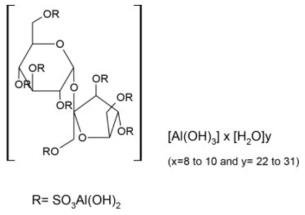 CARAFATE Oral Suspension contains sucralfate and sucralfate is an α-D-glucopyranoside, β-D- fructofuranosyl-, octakis-(hydrogen sulfate), aluminum complex.