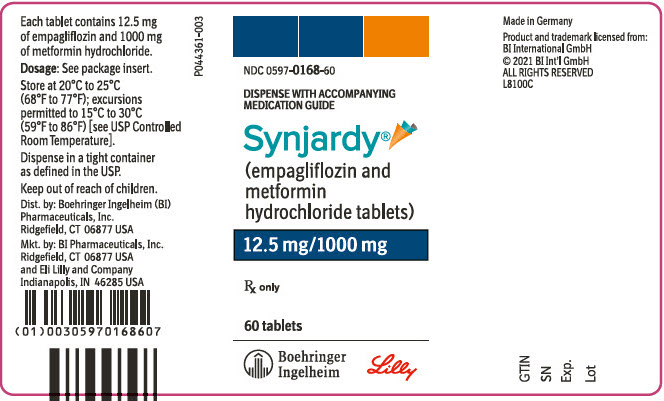 PRINCIPAL DISPLAY PANEL - 12.5 mg/1,000 mg Tablet Bottle Label